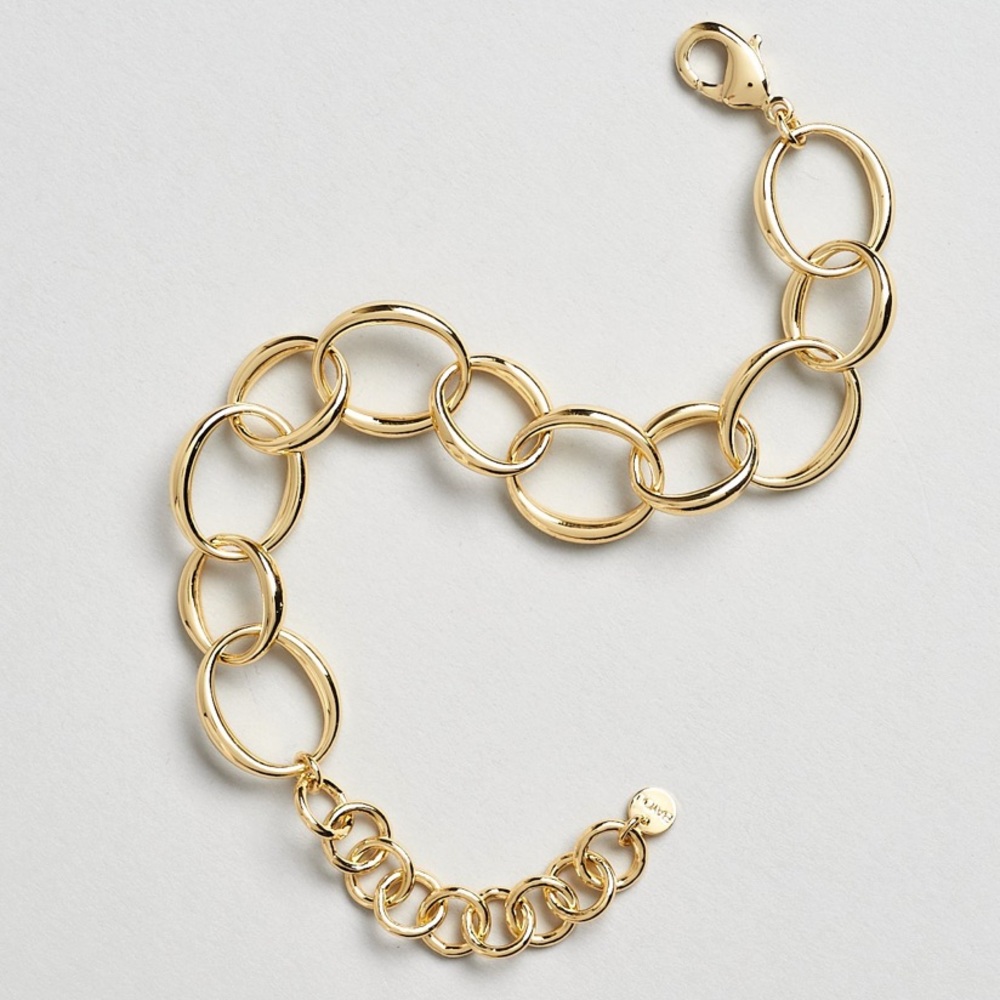 Bayou With Love Goldtone Chain Bracelet - Picture 4 of 8